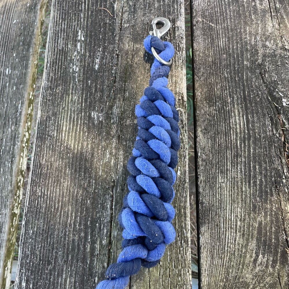 Blue and Black Lead Rope